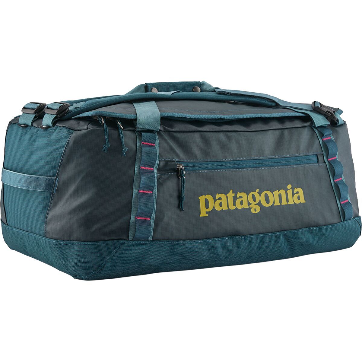 Image of Patagonia Black Hole 55L Duffel Bag Tidal Teal/Luminous Pink, One Size