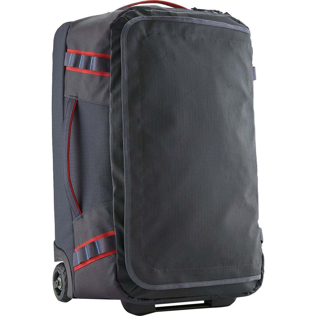 Image of Patagonia Black Hole 40L Wheeled Duffel Smolder Blue/Amanita Red, One Size