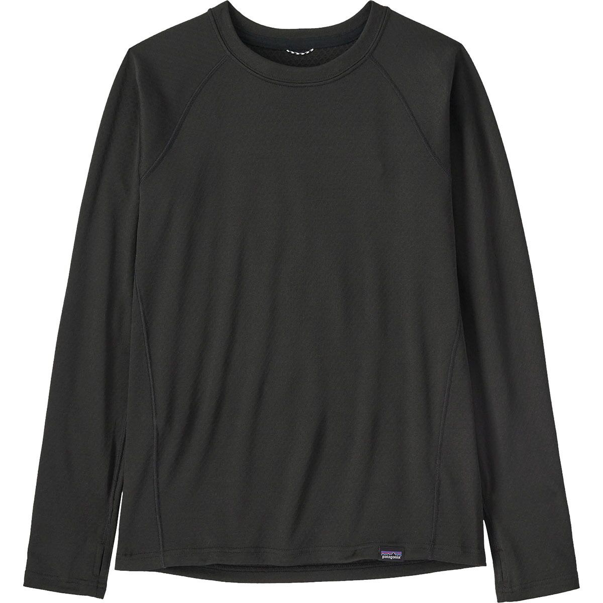 Image of Patagonia Capilene Midweight Crew Top - Kids' Black, XS