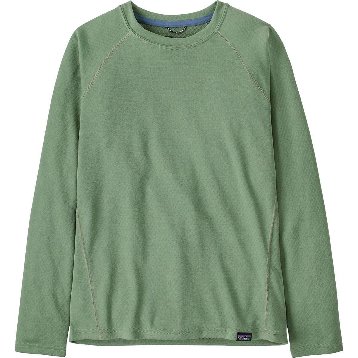 Image of Patagonia Capilene Midweight Crew Top - Kids' Ellwood Green, L