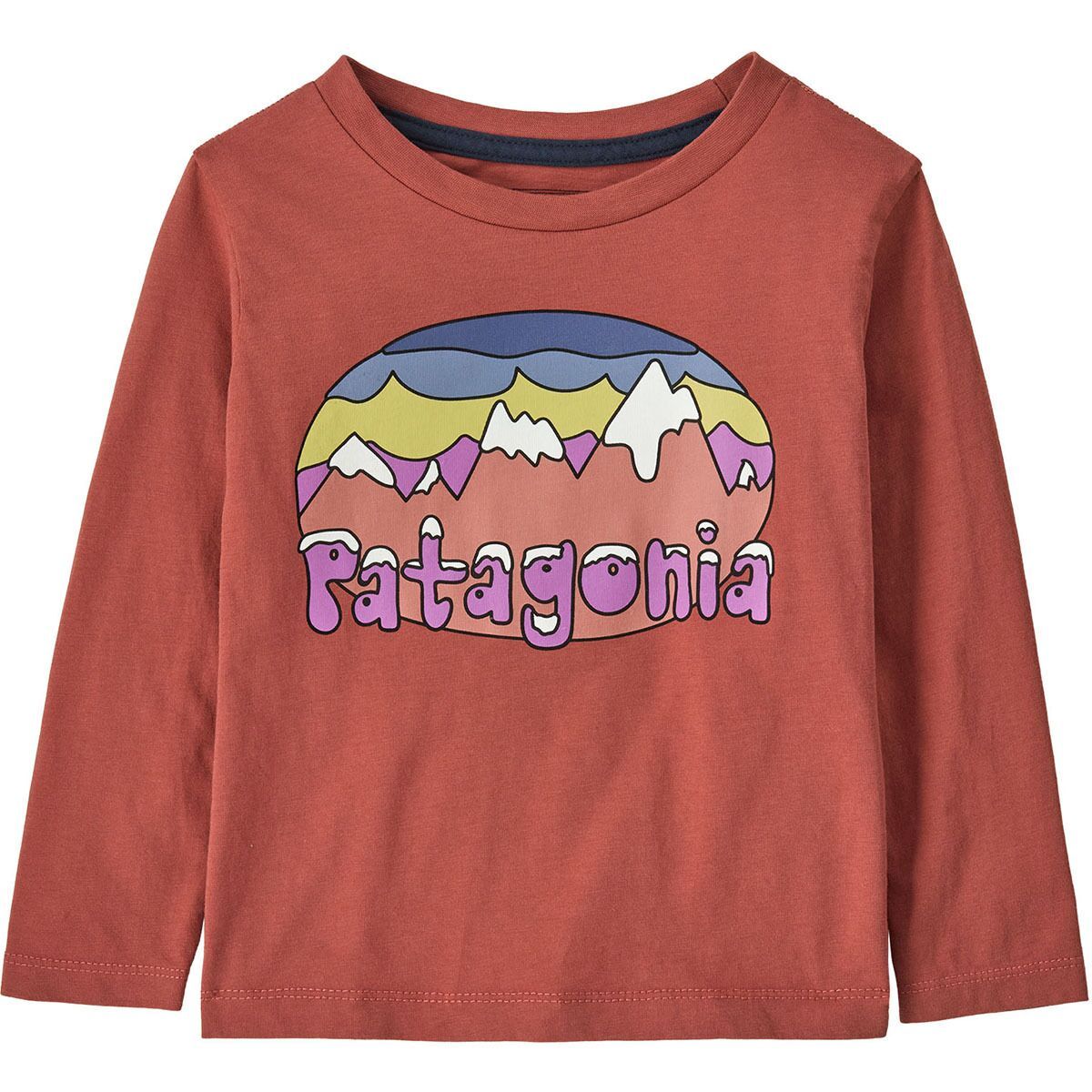 Image of Patagonia Fitz Roy Flurries Long-Sleeve T-Shirt - Toddlers' Potters Red, 5T