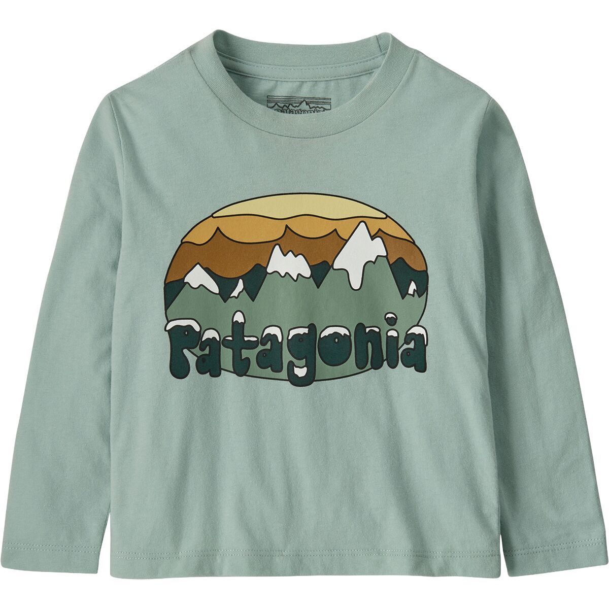 Image of Patagonia Fitz Roy Flurries Long-Sleeve T-Shirt - Toddlers' Virtually Blue, 5T