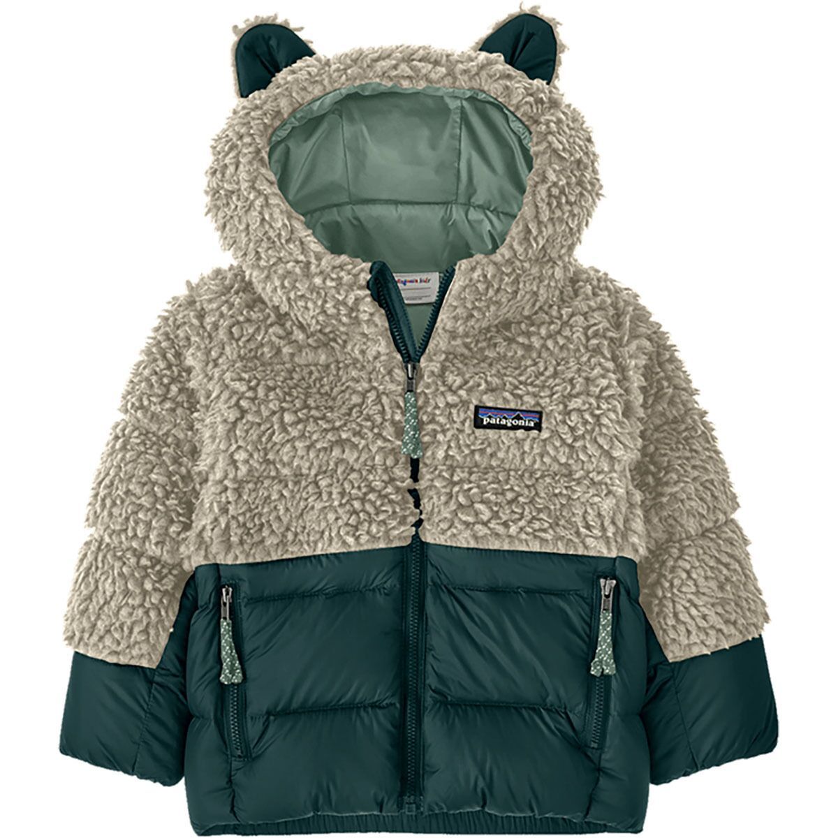 Image of Patagonia Hi-Loft Furry Friends Jacket - Infants' Cascade Green, 12M