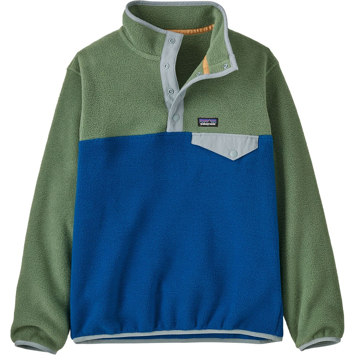 Image of Patagonia Lightweight Synchilla Snap-T Fleece Pullover - Kids' Endless Blue, L