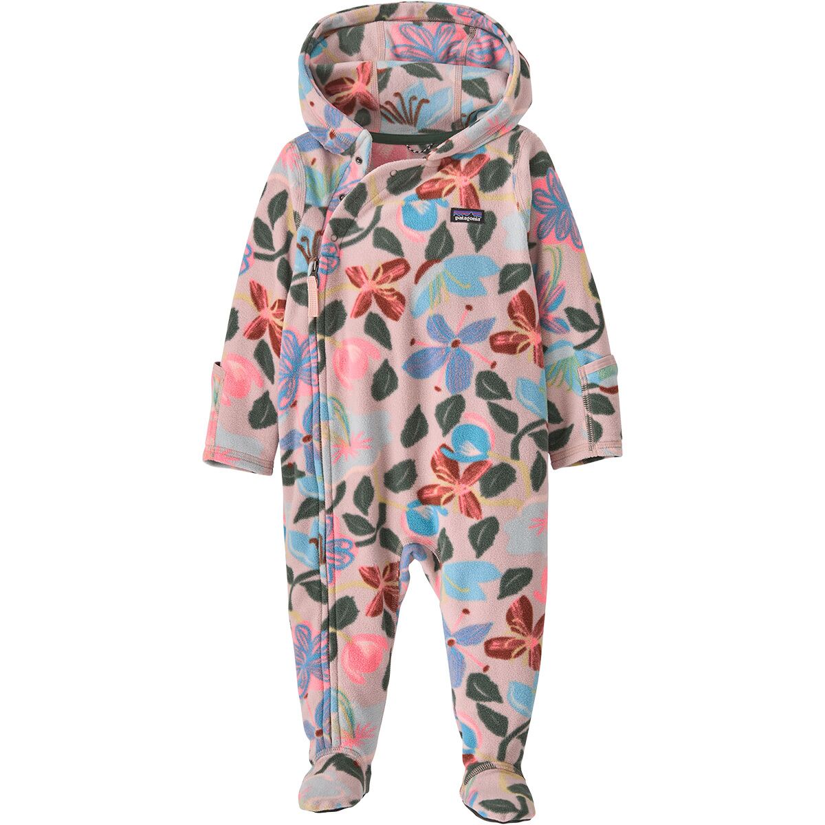 Image of Patagonia Micro D Bunting - Infants' Hopes and Blooms/Fuzzy Mauve, 24M
