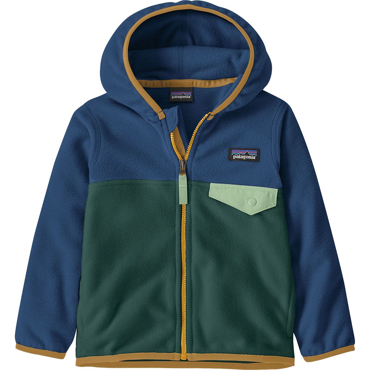 Image of Patagonia Micro D Snap-T Fleece Jacket - Infants' Cascade Green, 18M