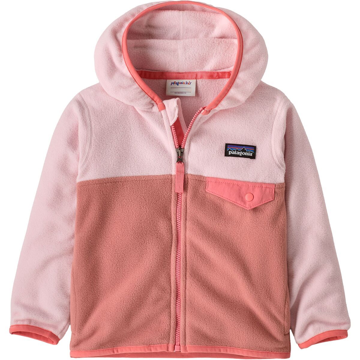 Image of Patagonia Micro D Snap-T Fleece Jacket - Infants' Moment Pink, 18M