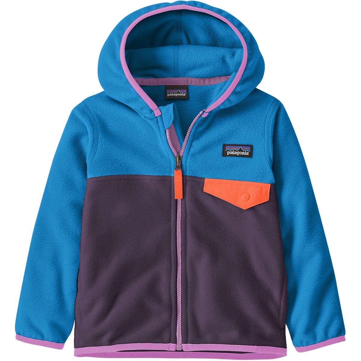 Image of Patagonia Micro D Snap-T Fleece Jacket - Infants' Plummet Purple, 6M