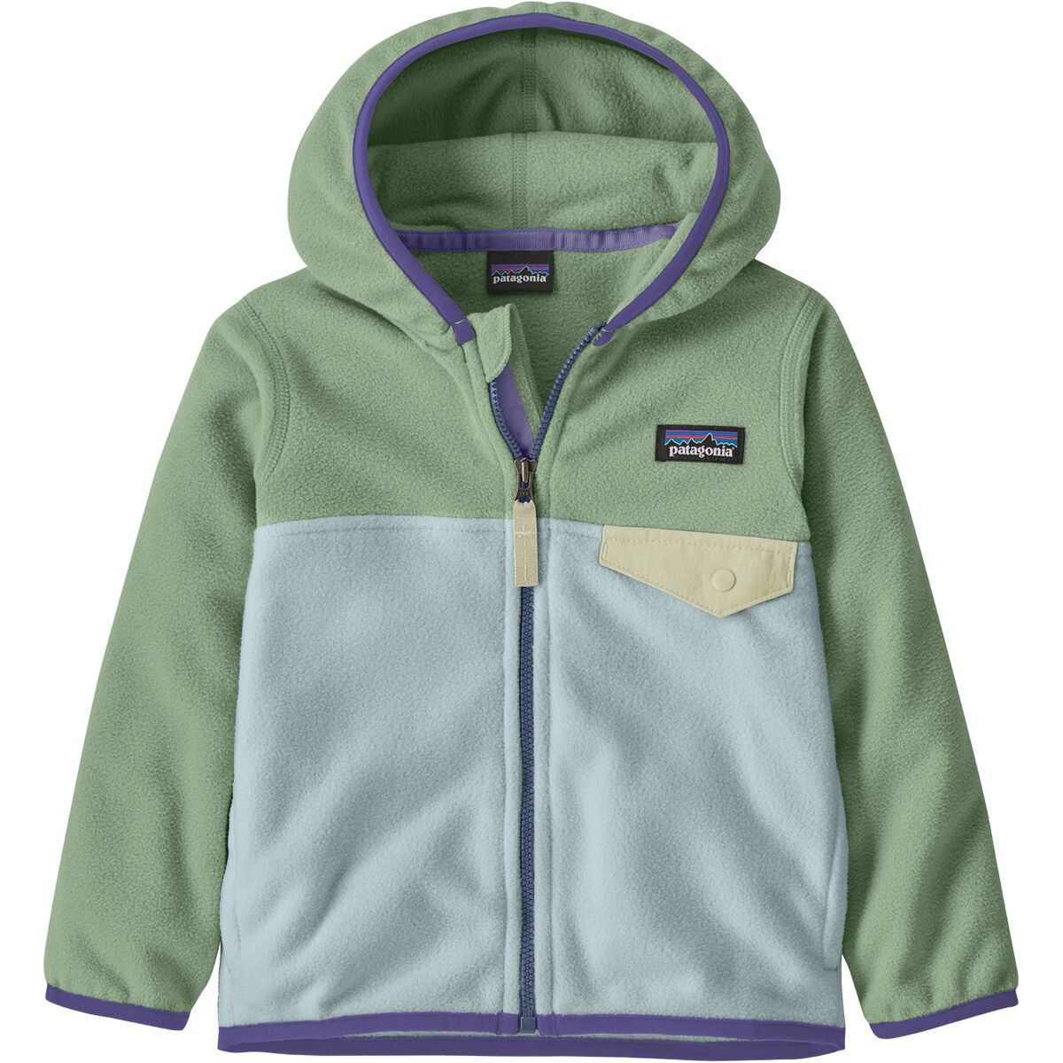 Image of Patagonia Micro D Snap-T Fleece Jacket - Infants' Virtually Blue, 6M