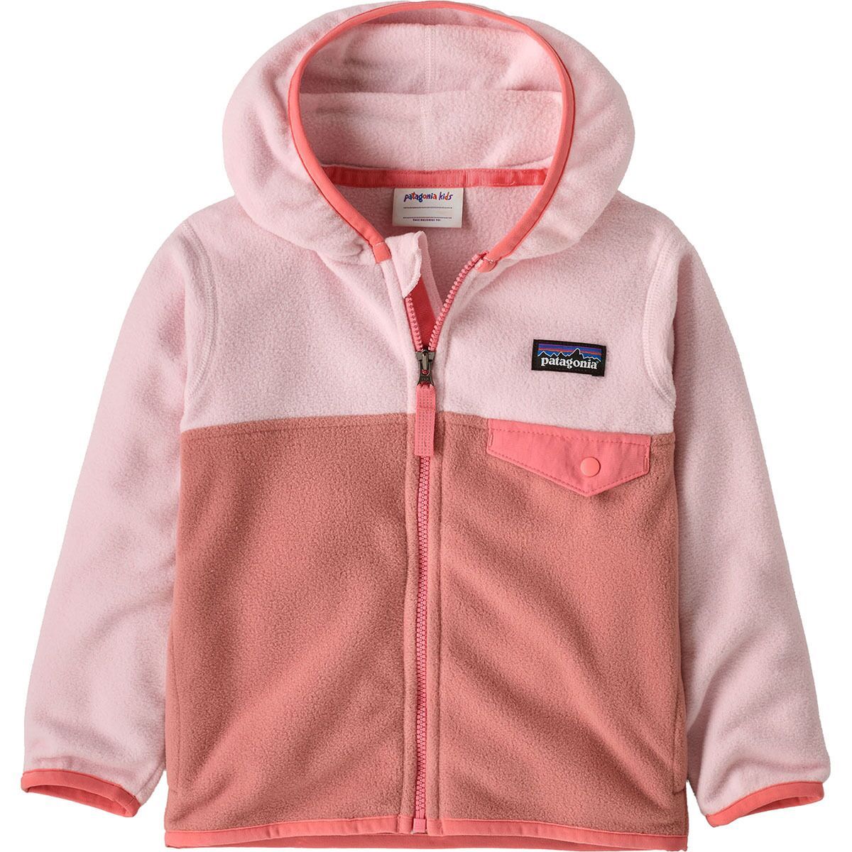 Image of Patagonia Micro D Snap-T Fleece Jacket - Toddlers' Moment Pink, 3T