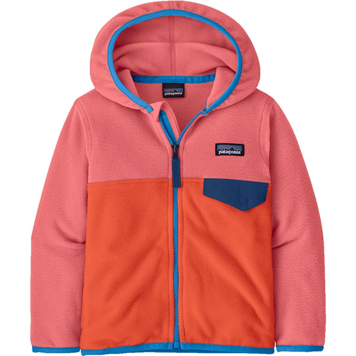Image of Patagonia Micro D Snap-T Fleece Jacket - Toddlers' Orange Peel, 5T