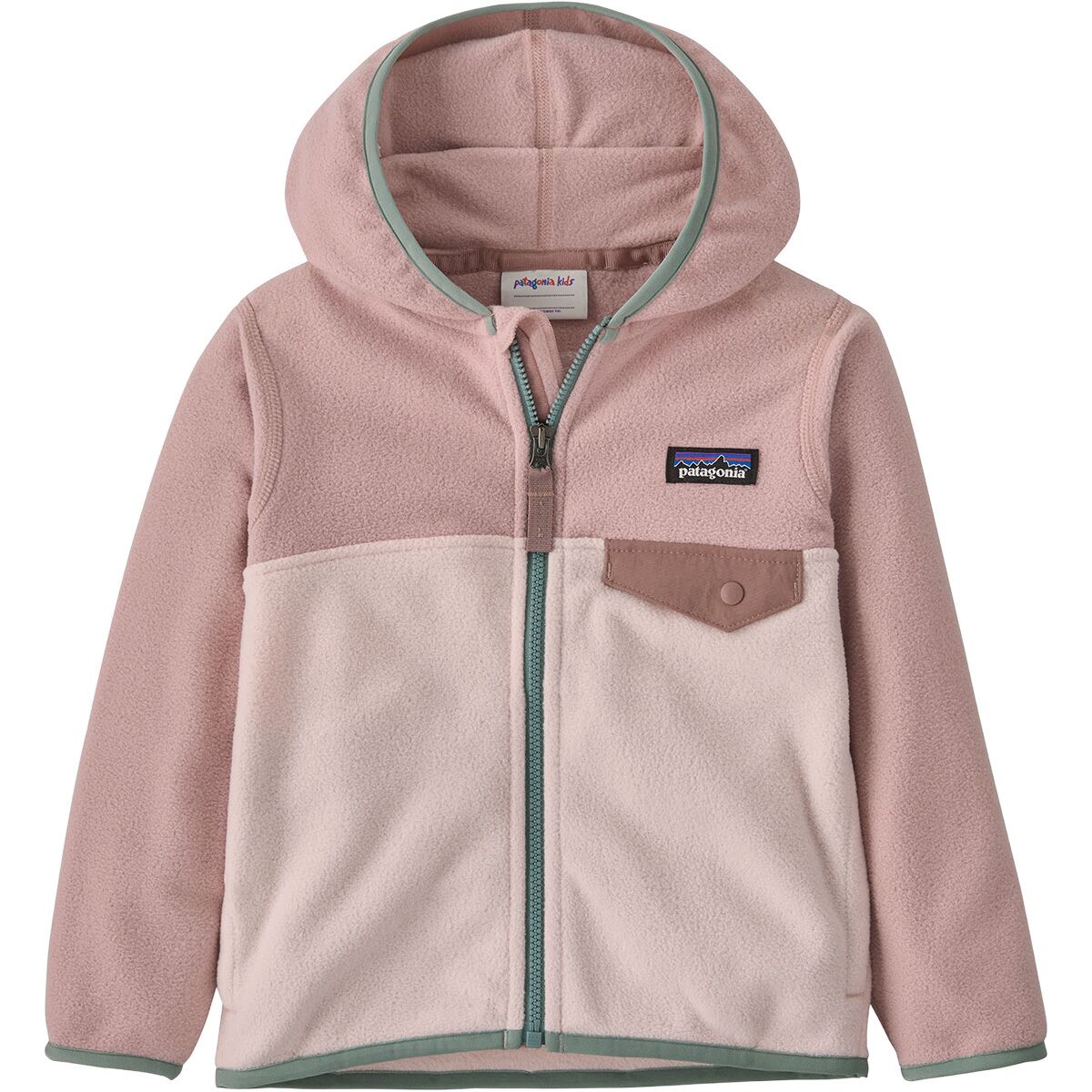 Image of Patagonia Micro D Snap-T Fleece Jacket - Toddlers' Pink Frost, 3T