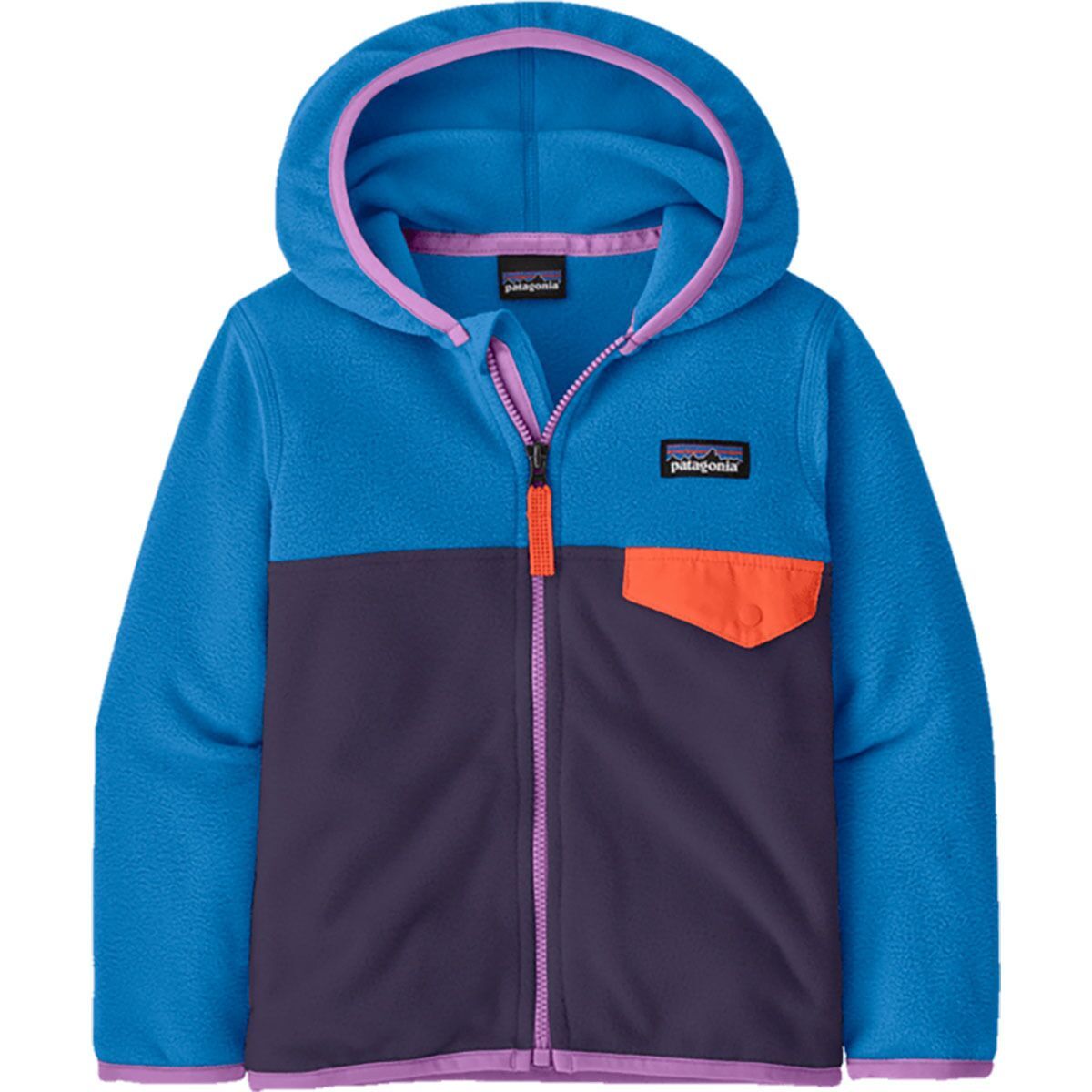 Image of Patagonia Micro D Snap-T Fleece Jacket - Toddlers' Plummet Purple, 5T