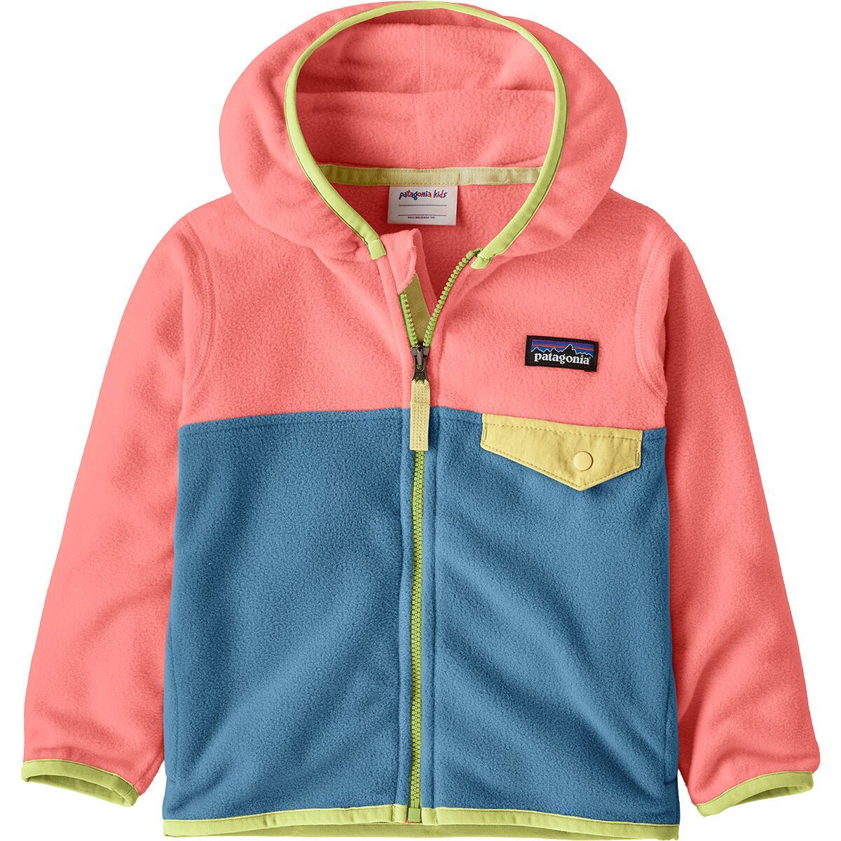 Image of Patagonia Micro D Snap-T Fleece Jacket - Toddlers' Shore Blue, 3T
