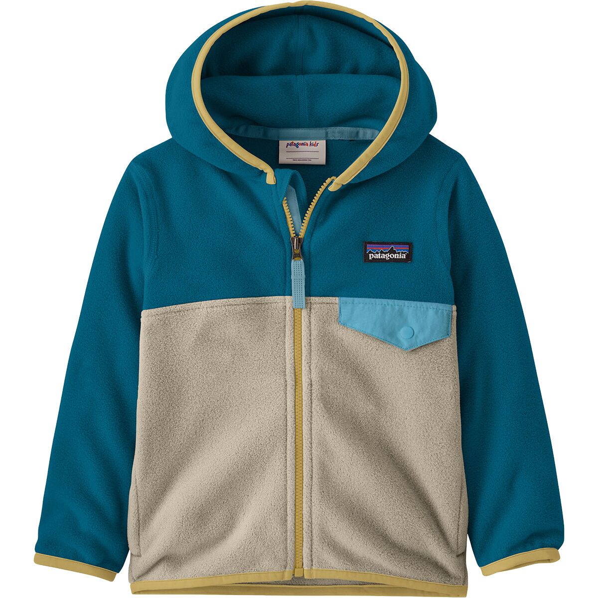 Image of Patagonia Micro D Snap-T Fleece Jacket - Toddlers' Weathered Stone, 3T