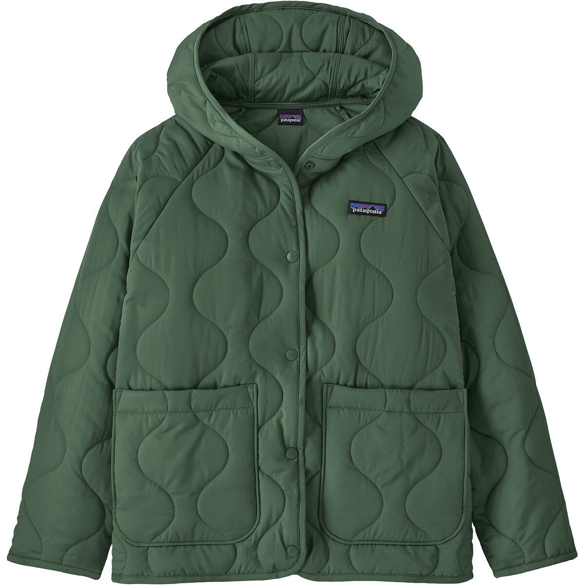 Image of Patagonia Quilted Puffer Jacket - Kids' Canopy Green, L