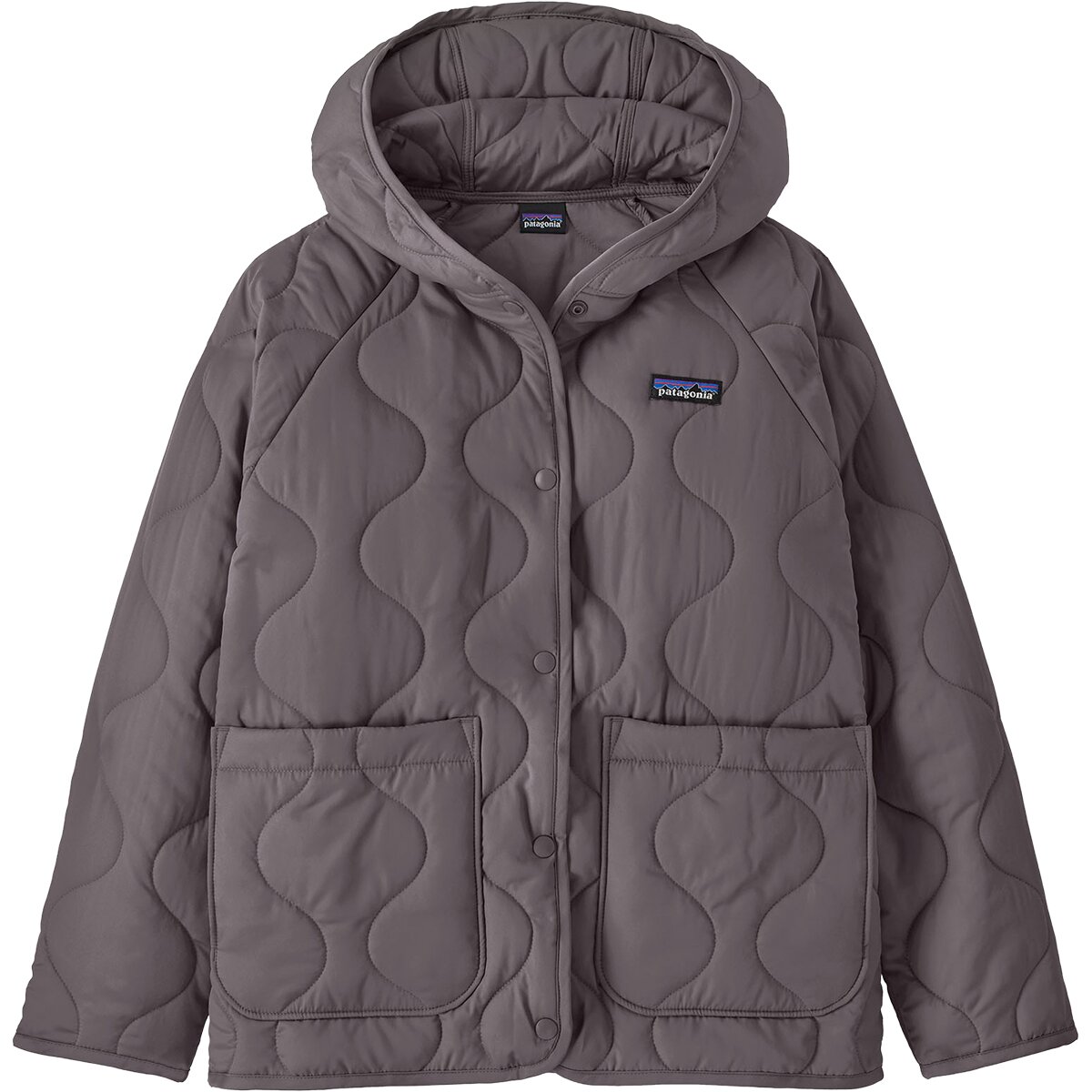 Image of Patagonia Quilted Puffer Jacket - Kids' May Grey, XS