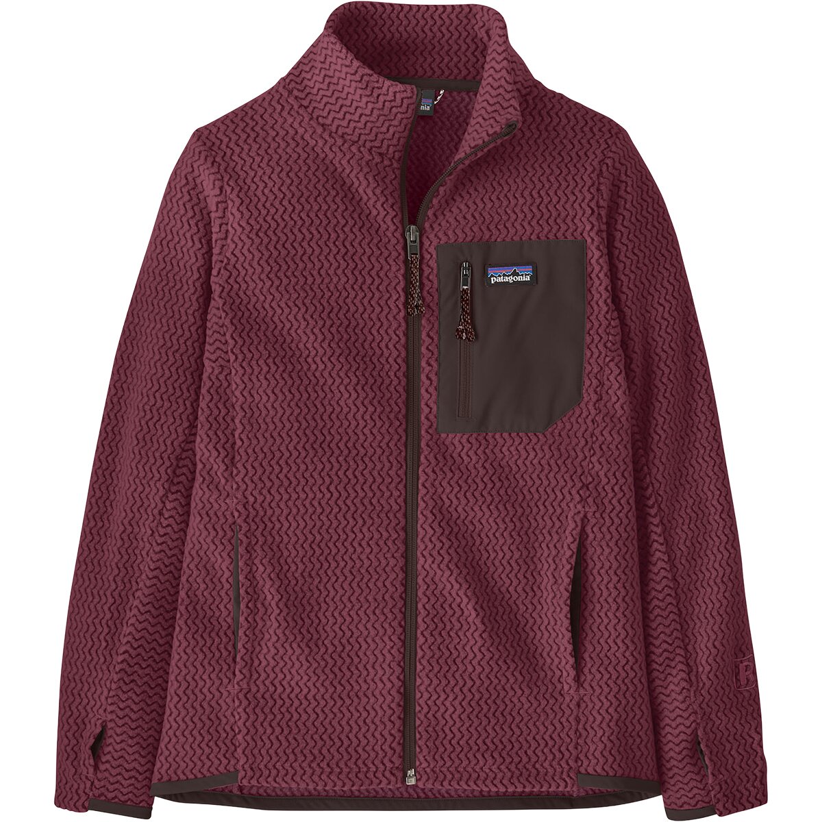 Image of Patagonia R1 Air Full-Zip Jacket - Kids' Berry Fig, S
