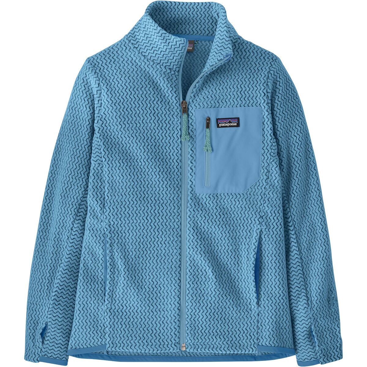 Image of Patagonia R1 Air Full-Zip Jacket - Kids' Shore Blue, XS