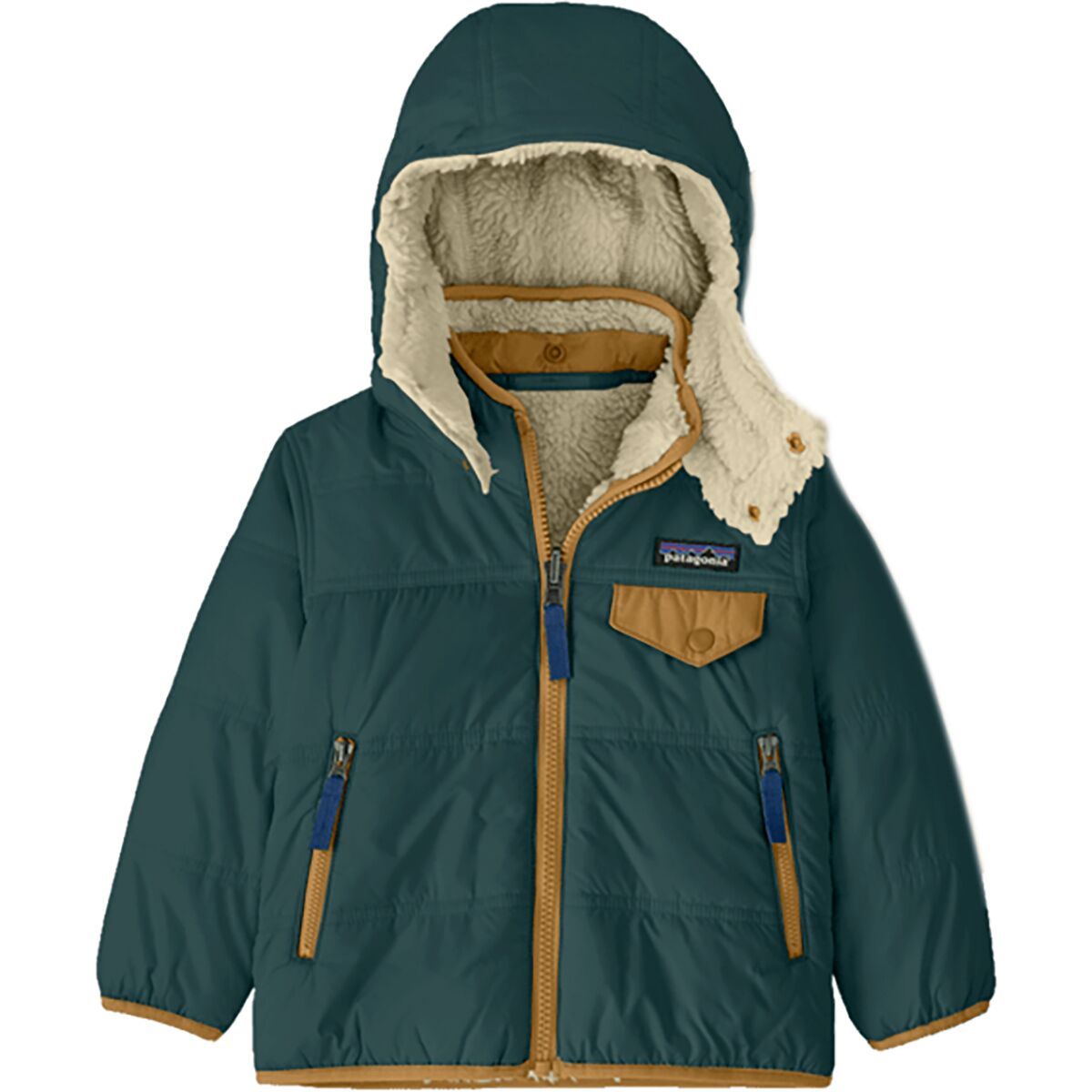 patagonia リバーシブル トリブルズ フーディ 4T Patagonia Reversible Tribbles Hooded Jacket - Toddlers' - Kids