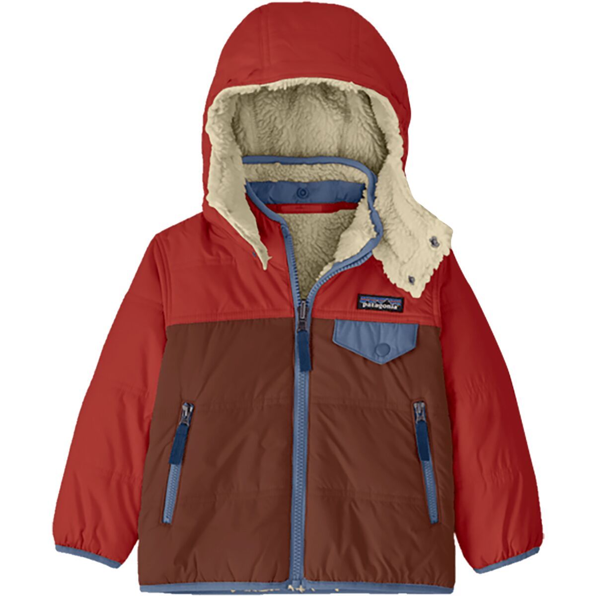 patagonia リバーシブル トリブルズ フーディ 4T Patagonia Reversible Tribbles Hoody Jacket for Babies