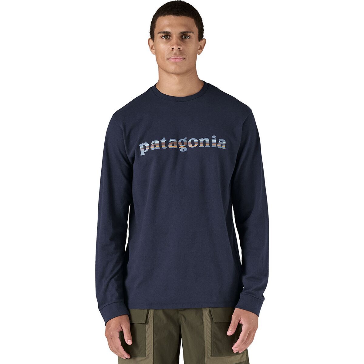 ★Patagonia 73 Text Logo Long-Sleeve Responsibili 関税込★ Patagonia 73 Text Logo Long-Sleeve Responsibili-Tee - Men's