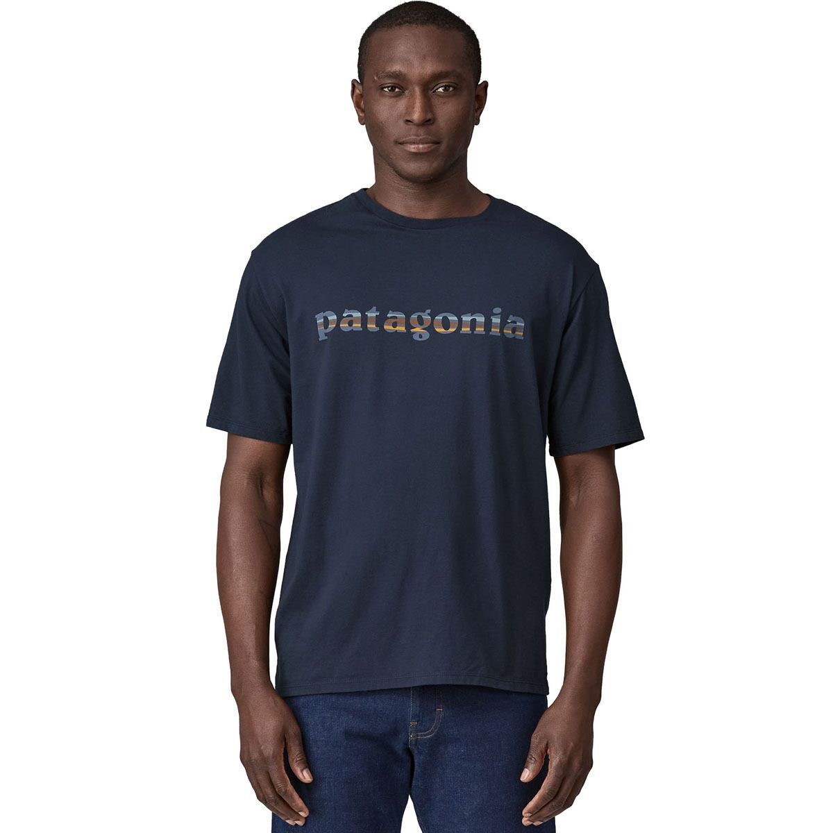 【patagonia】Men's '73 Text Logo Organic T-Shirt Patagonia Men's '73 Text Logo Organic Cotton T-Shirt