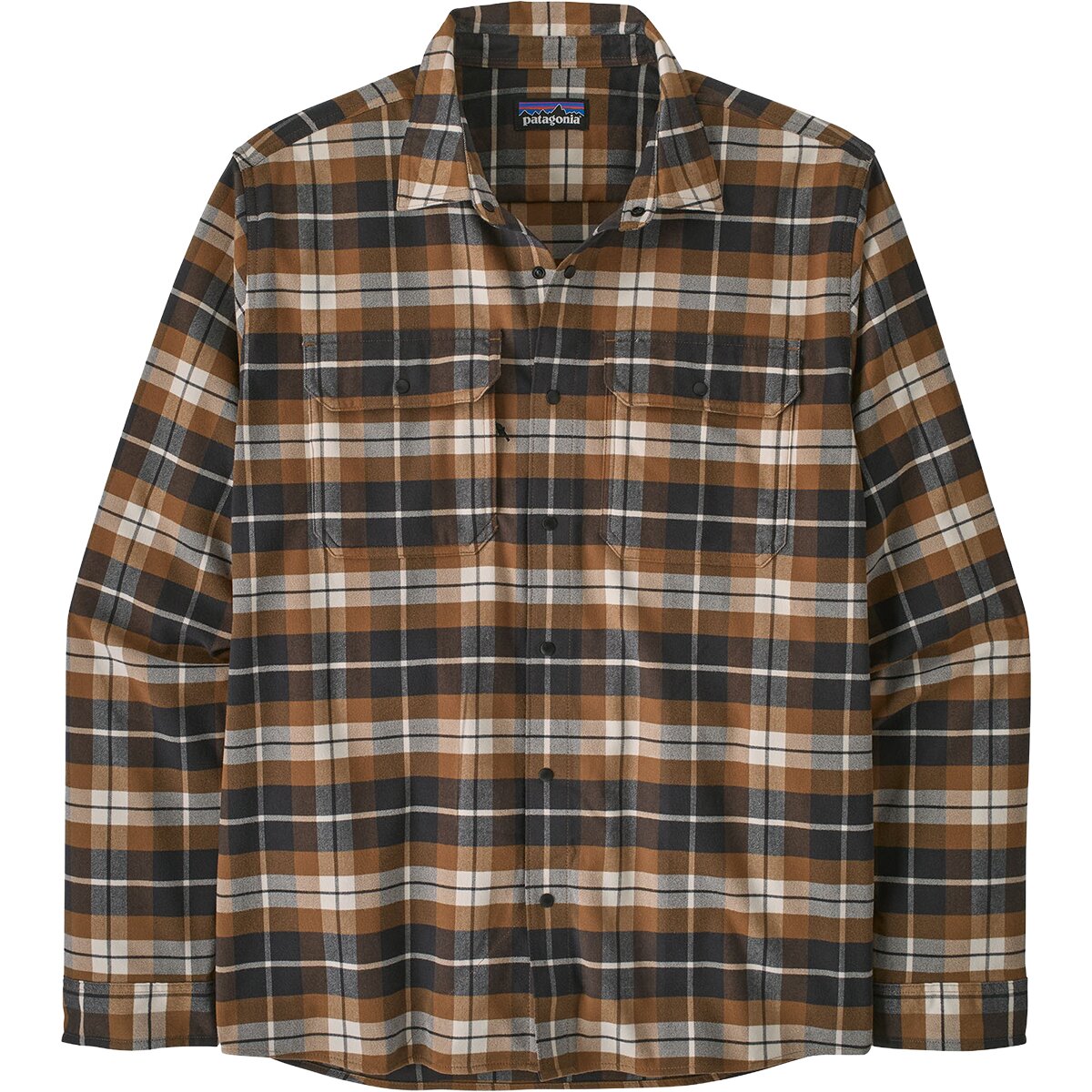 Image of Patagonia Canyonite Flannel Shirt - Men's Switchback/Nest Brown, XXL
