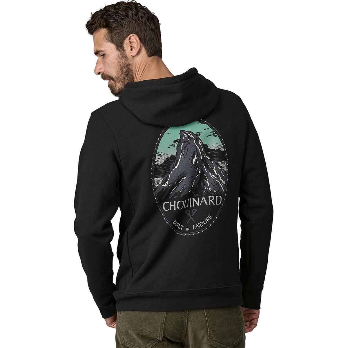 Image of Patagonia Chouinard Crest Uprisal Hoodie Black, XXL