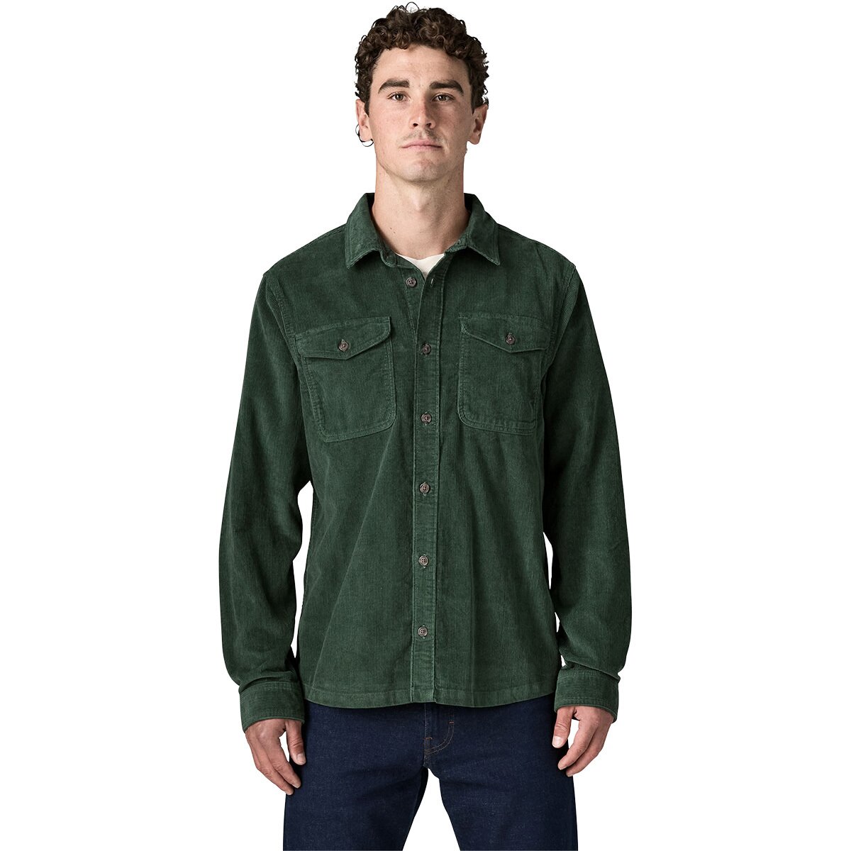 Image of Patagonia Corduroy Shirt - Men's Canopy Green, S