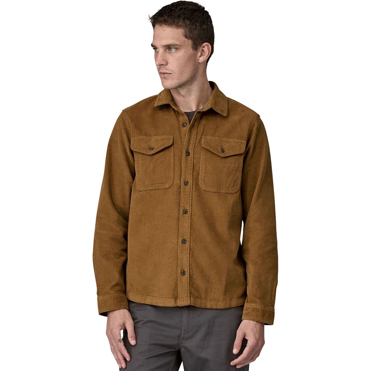 Image of Patagonia Corduroy Shirt - Men's Coriander Brown, L