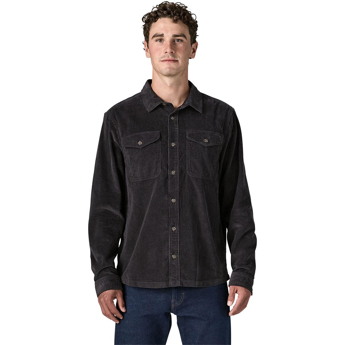 Image of Patagonia Corduroy Shirt - Men's Ink Black, M