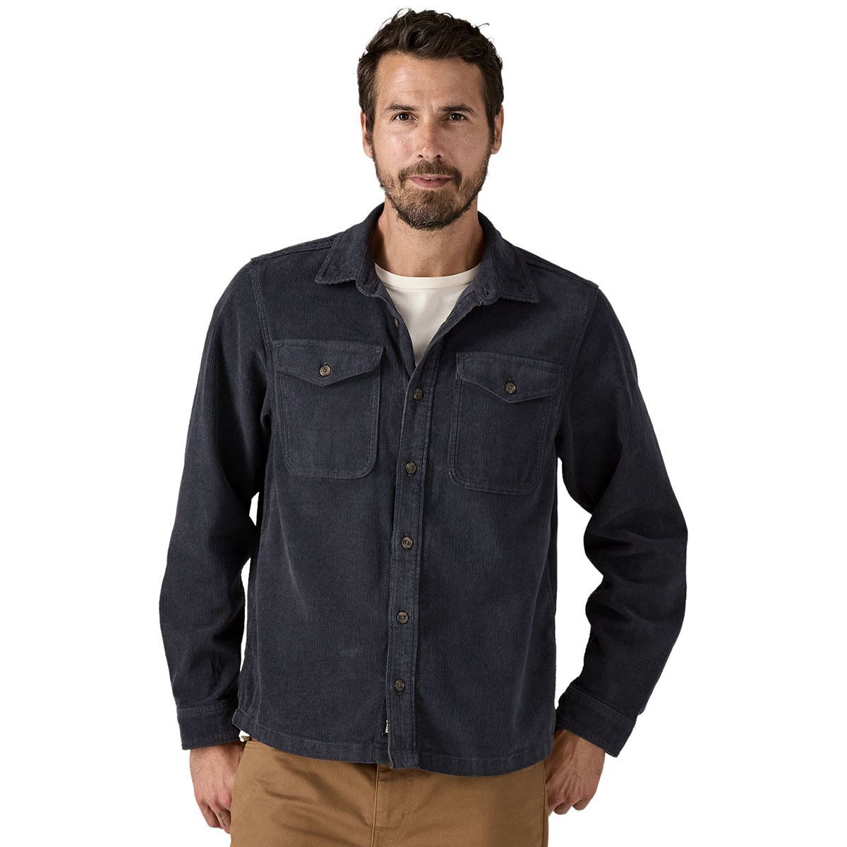 Image of Patagonia Corduroy Shirt - Men's Smolder Blue, M