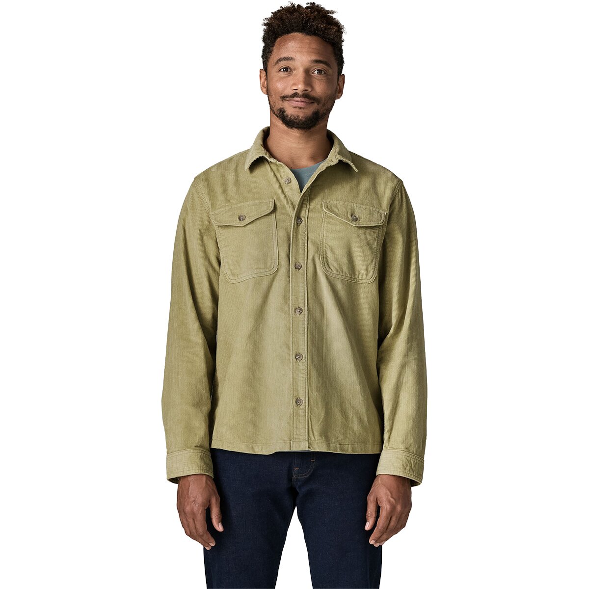 Image of Patagonia Corduroy Shirt - Men's Weathered Stone, L