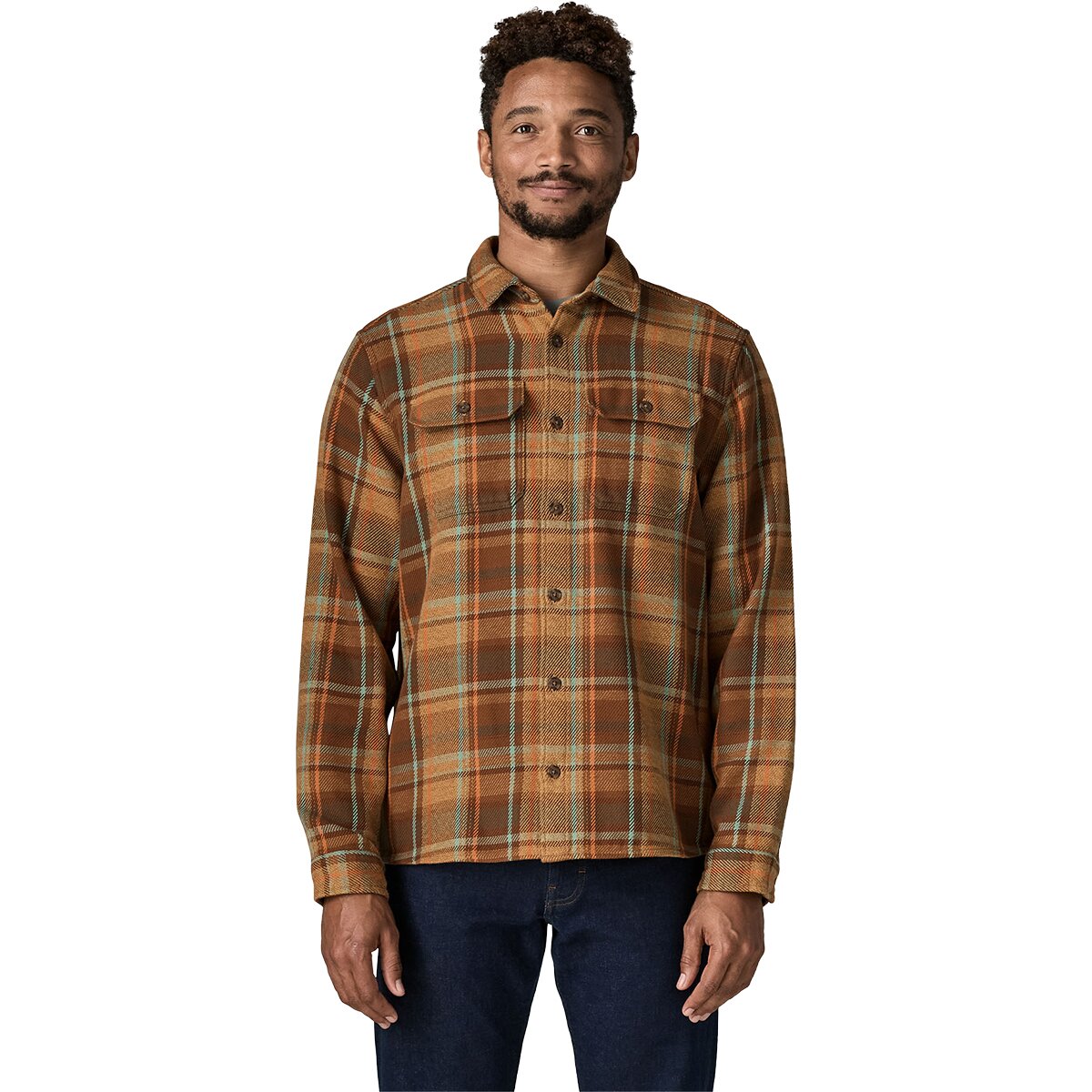 Image of Patagonia Fjord Loft Shirt - Men's Avalanche/Berm Brown, XL