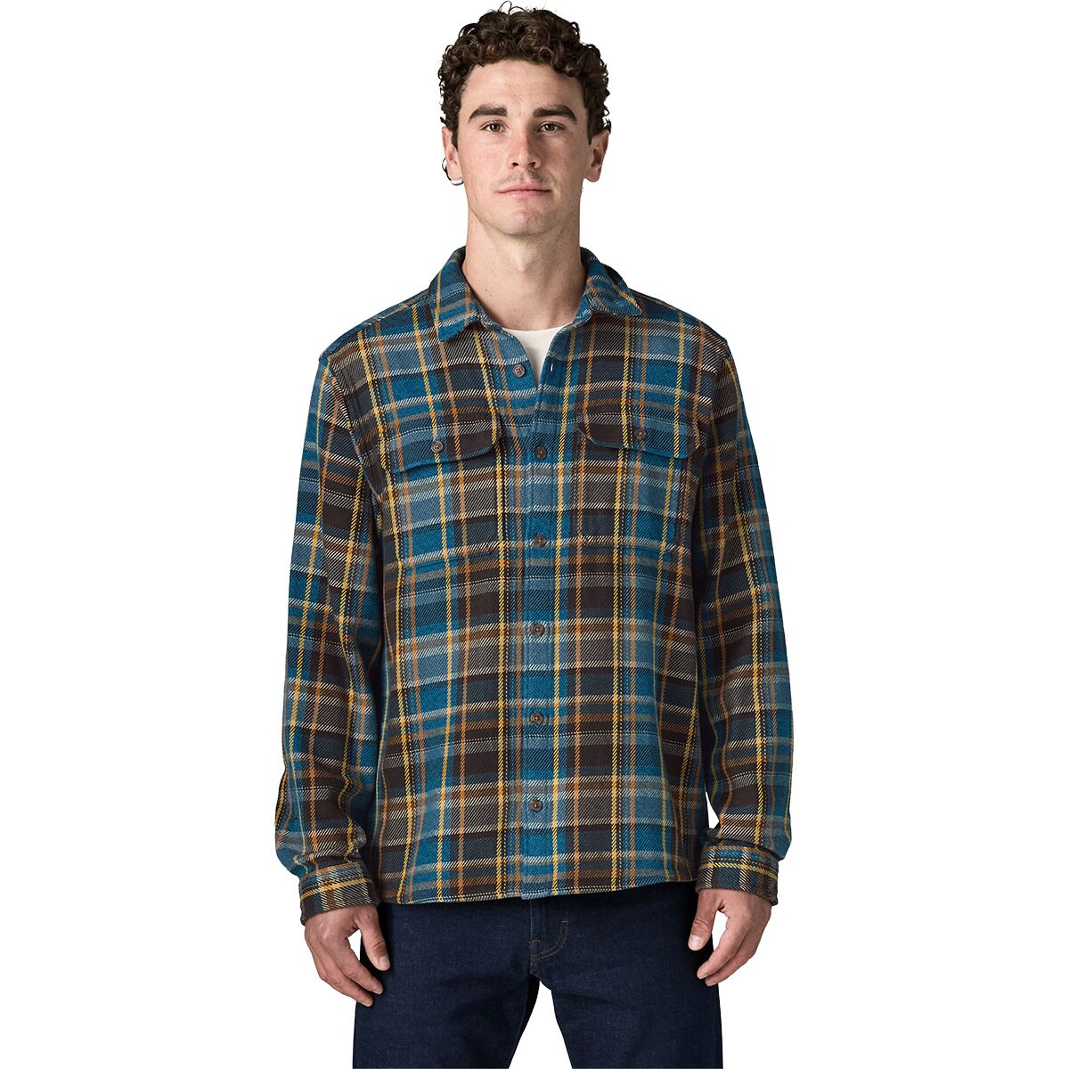 Image of Patagonia Fjord Loft Shirt - Men's Avalanche/Glacial Blue, XXL