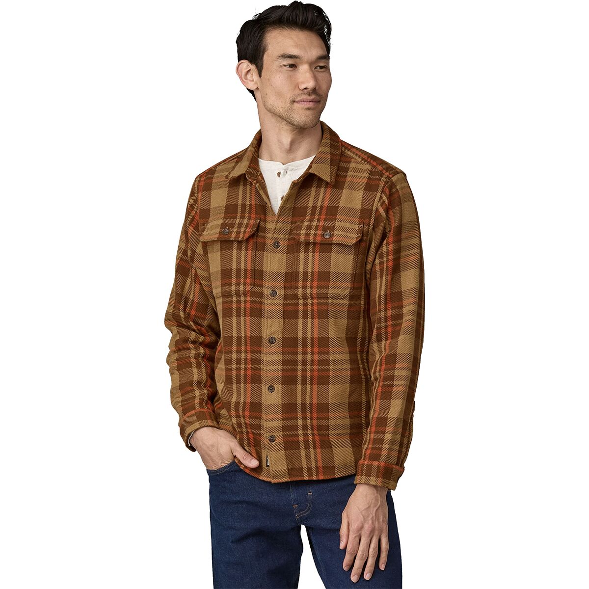 Patagonia Patagonia Fjord Loft Shirt - Men's Forested: Nest Brown, XXL
