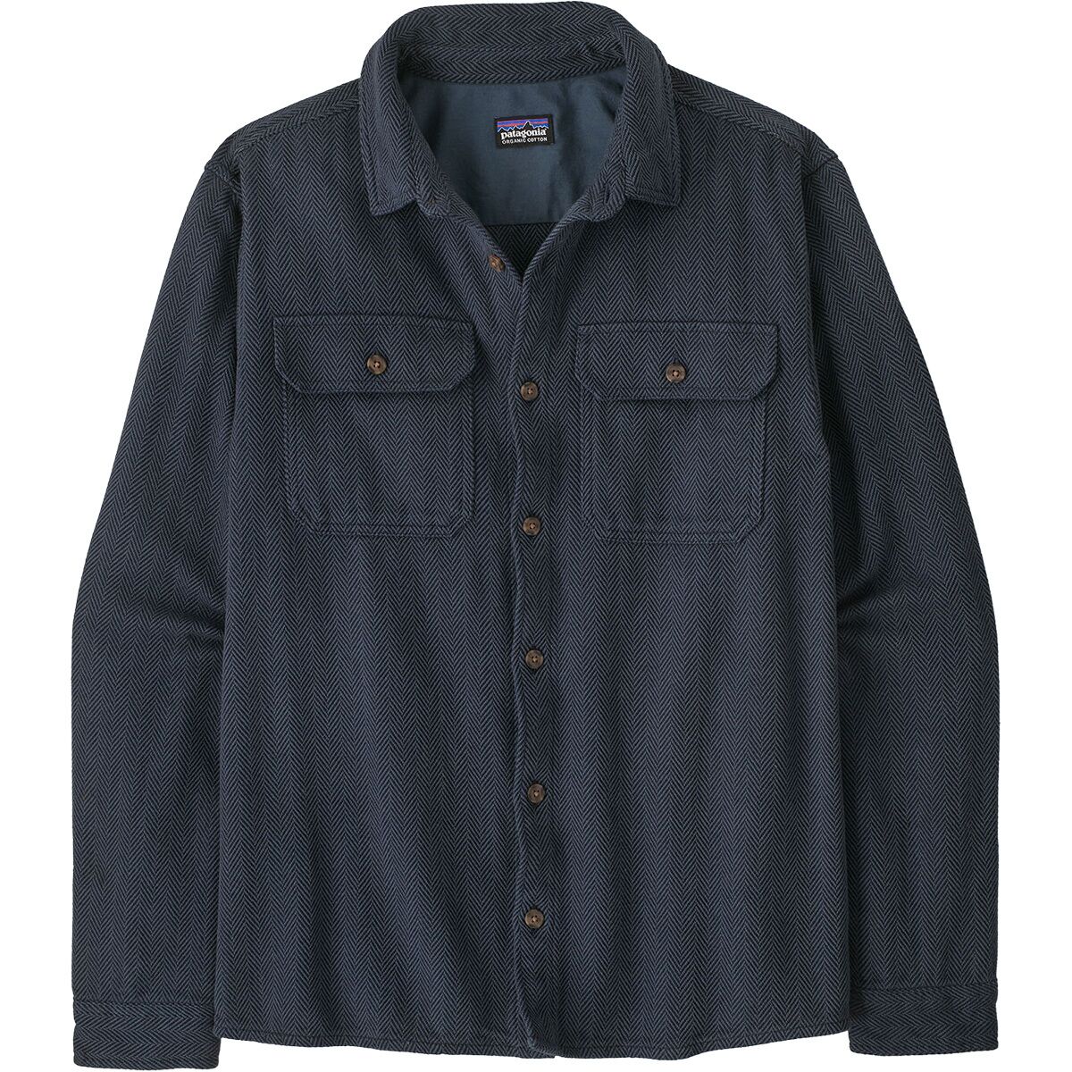Image of Patagonia Fjord Loft Shirt - Men's Mirror Weave/Summit Blue, S
