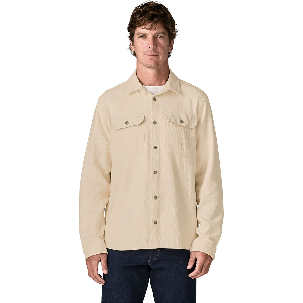 Image of Patagonia Fjord Loft Shirt - Men's Undyed/Natural, L
