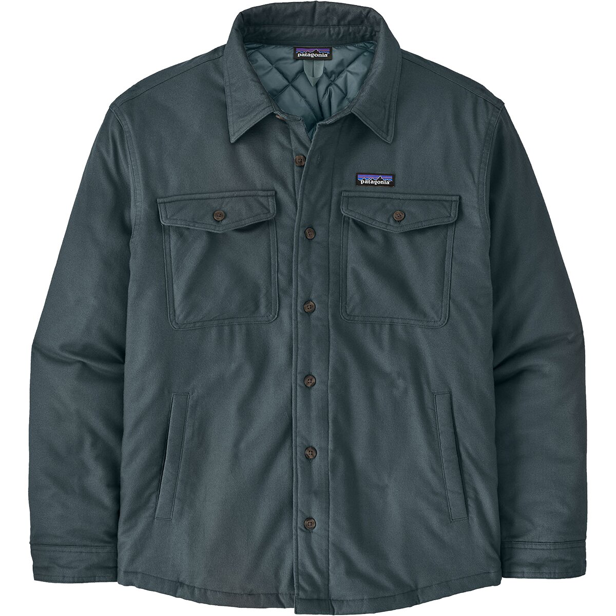 Image of Patagonia Lightweight Insulated Fjord Flannel Shirt - Men's Summit Blue, M