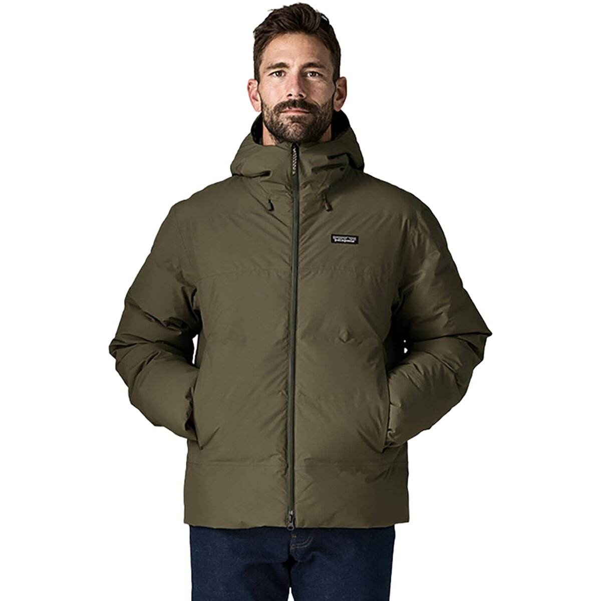 Image of Patagonia Jackson Glacier Down Jacket - Men's Basin Green, M