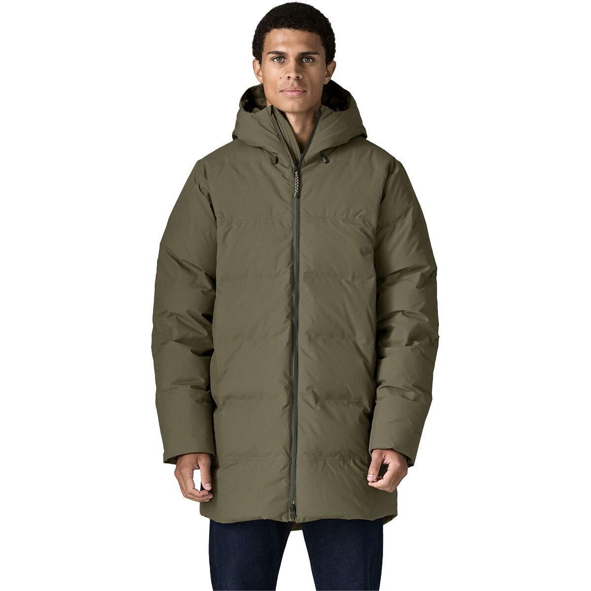 Image of Patagonia Jackson Glacier Down Parka - Men's Basin Green, S