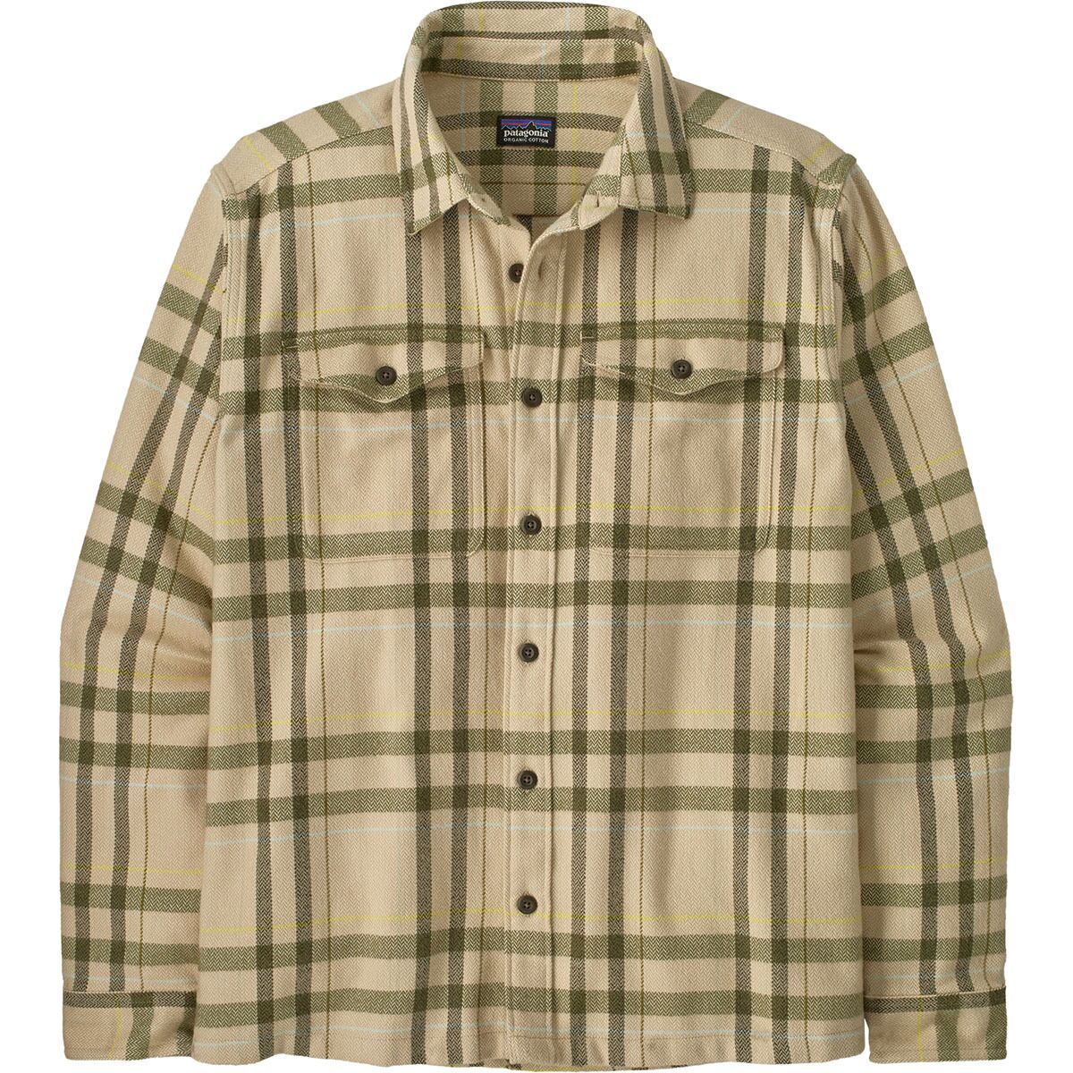 Image of Patagonia Organic Cotton MW Long-Sleeve Fjord Flannel Shirt - Men's King: Natural, XL