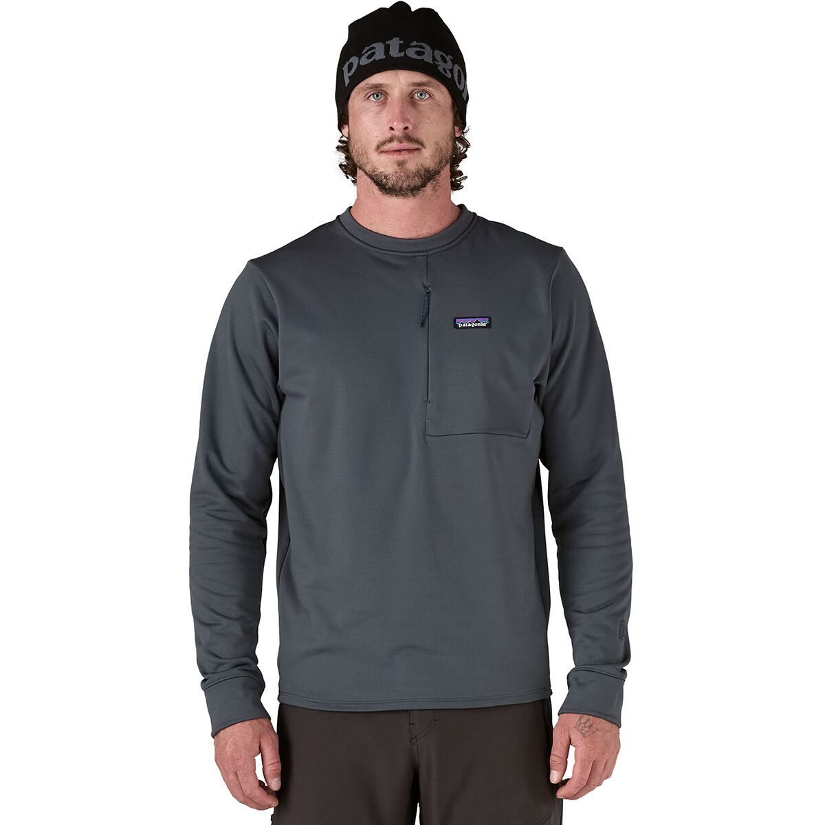 Patagonia R1 Thermal Crew - Men's  in Smolder Blue