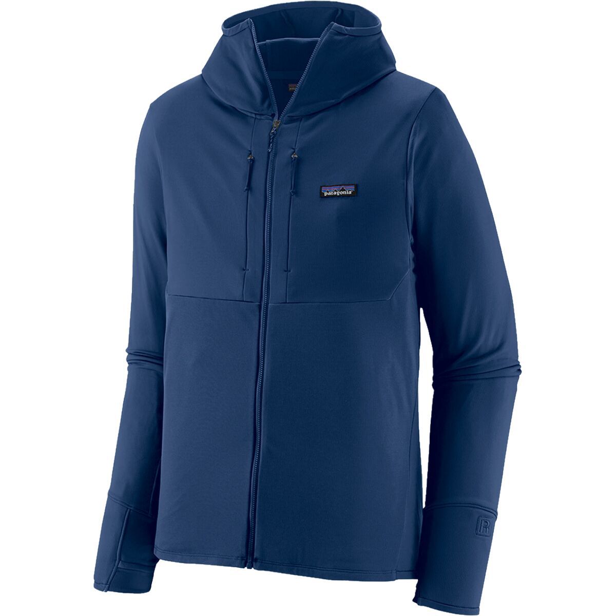 Image of Patagonia R1 Thermal Full-Zip Hooded Jacket - Men's Clement Blue, S