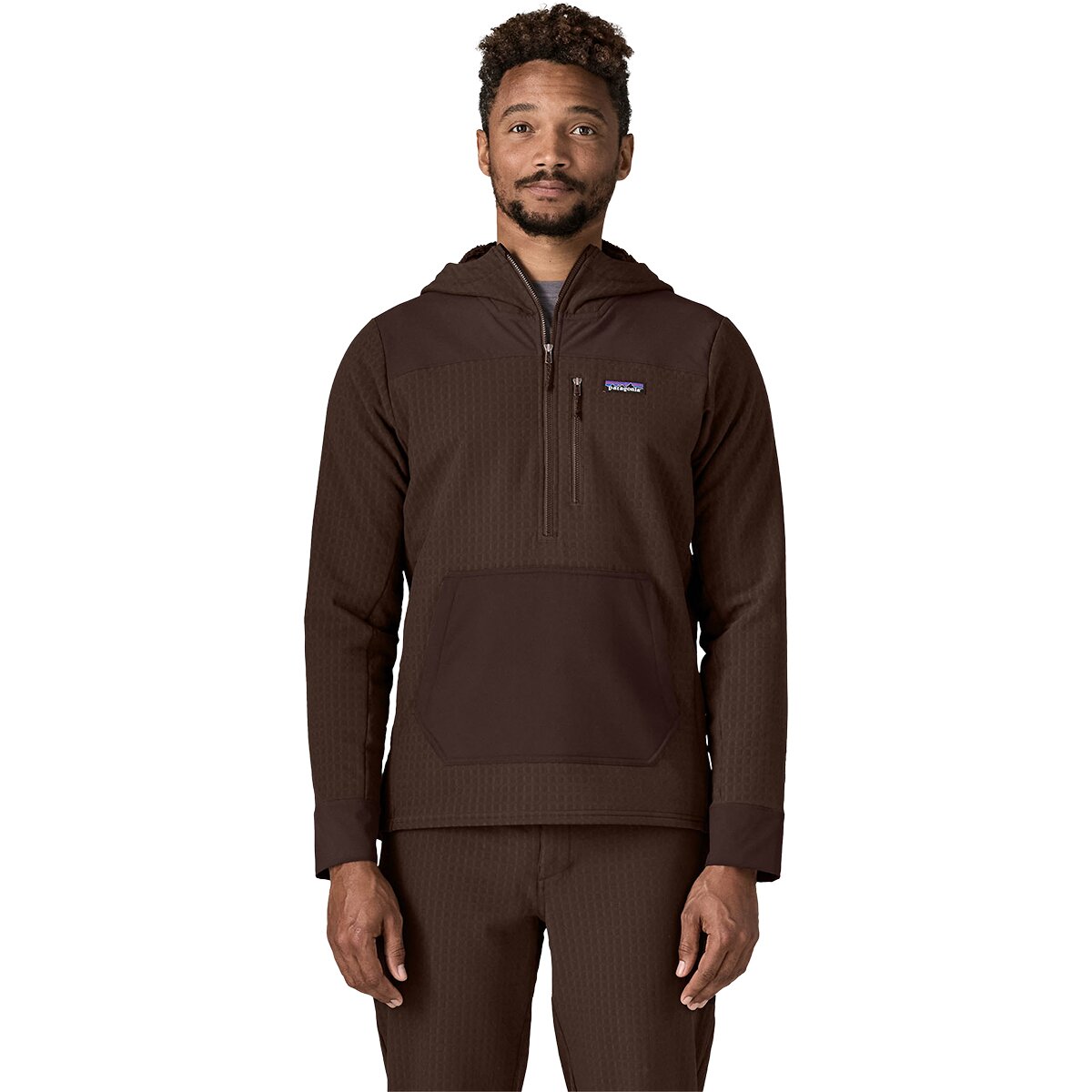 Image of Patagonia R2 TechFace Pullover - Men's Den Brown, L