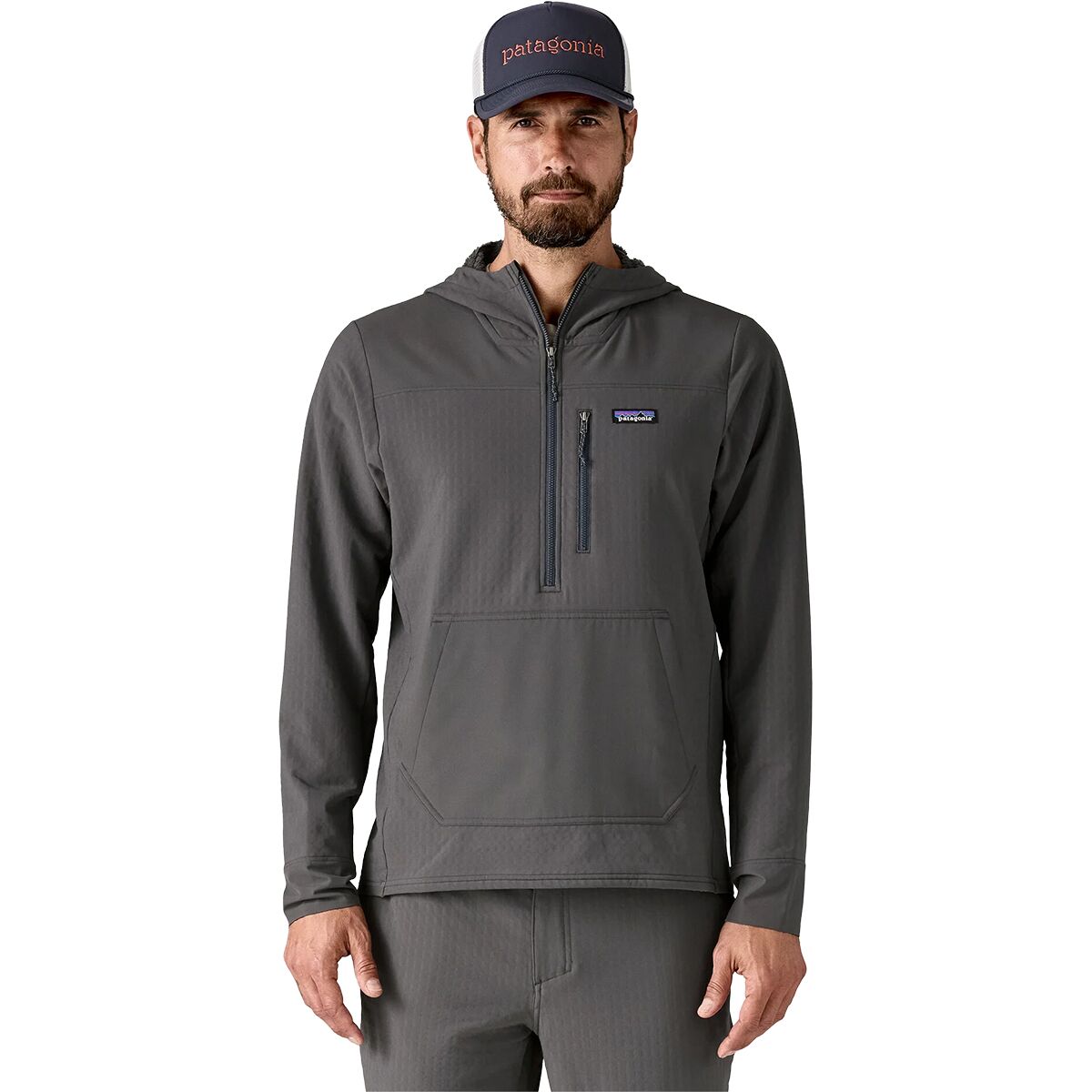 Image of Patagonia R2 TechFace Pullover - Men's Forge Grey, M