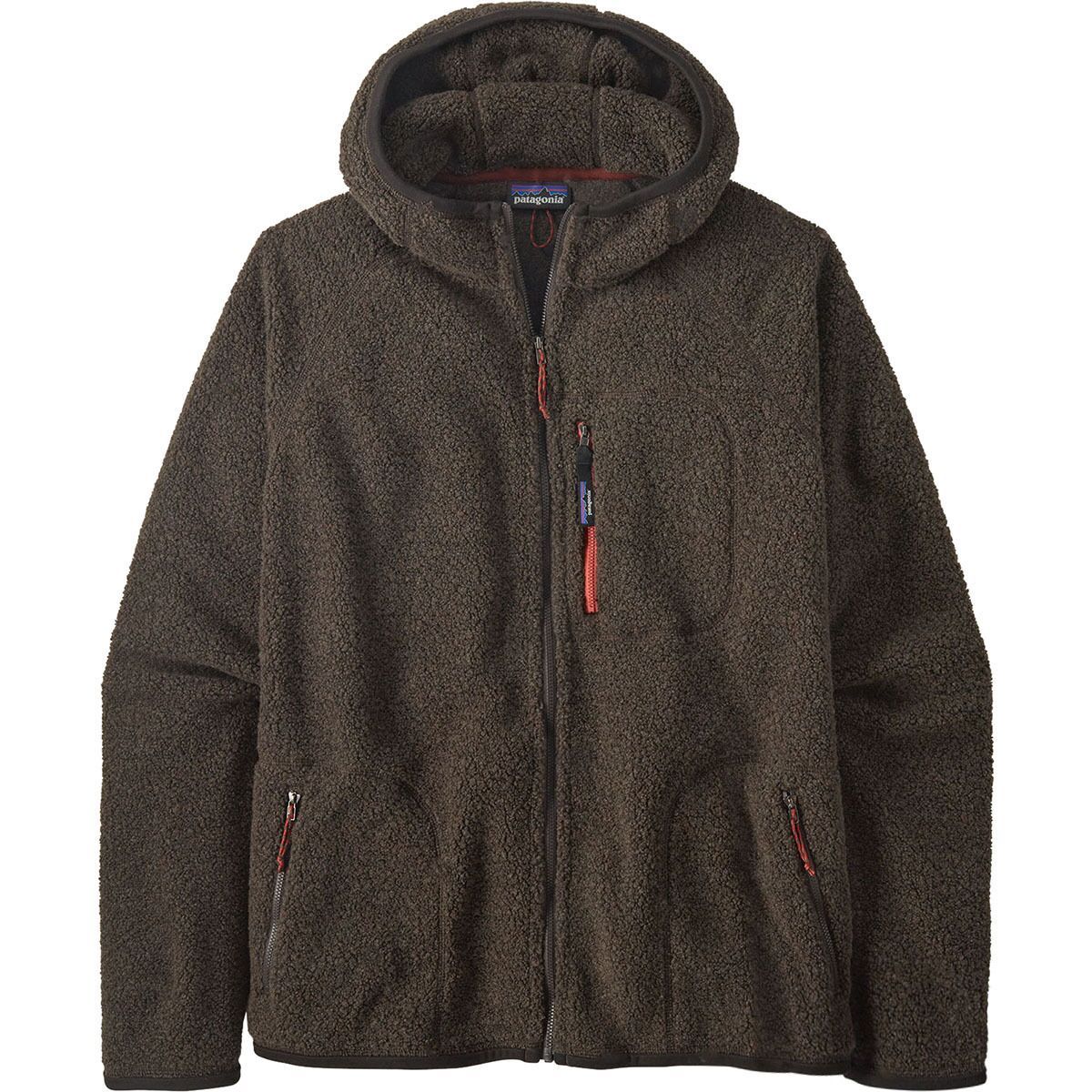 Image of Patagonia Reclaimed Fleece Hooded Jacket - Men's Otter Brown, L