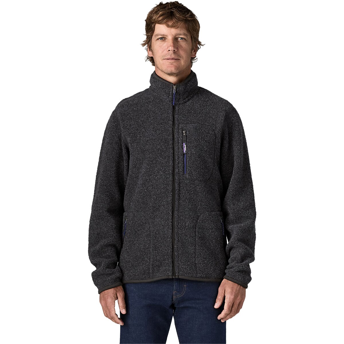Image of Patagonia Reclaimed Fleece Jacket - Men's Black, XXL
