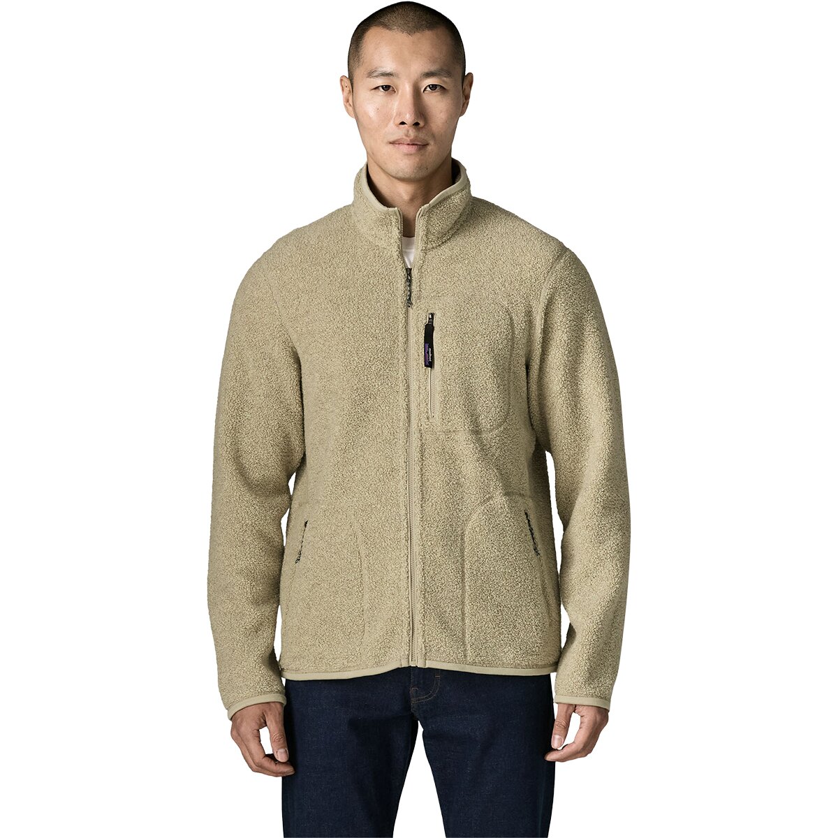 Image of Patagonia Reclaimed Fleece Jacket - Men's Weathered Stone, L